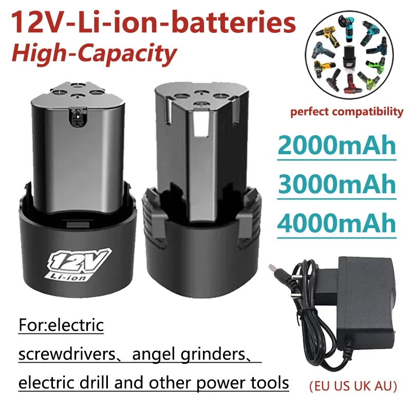 Power Tools Uk - 12V 充電式リチウムイオンバッテリー電動ドライバー電動ドリルミニアングルグラインダー電動工具 EU US UK AU