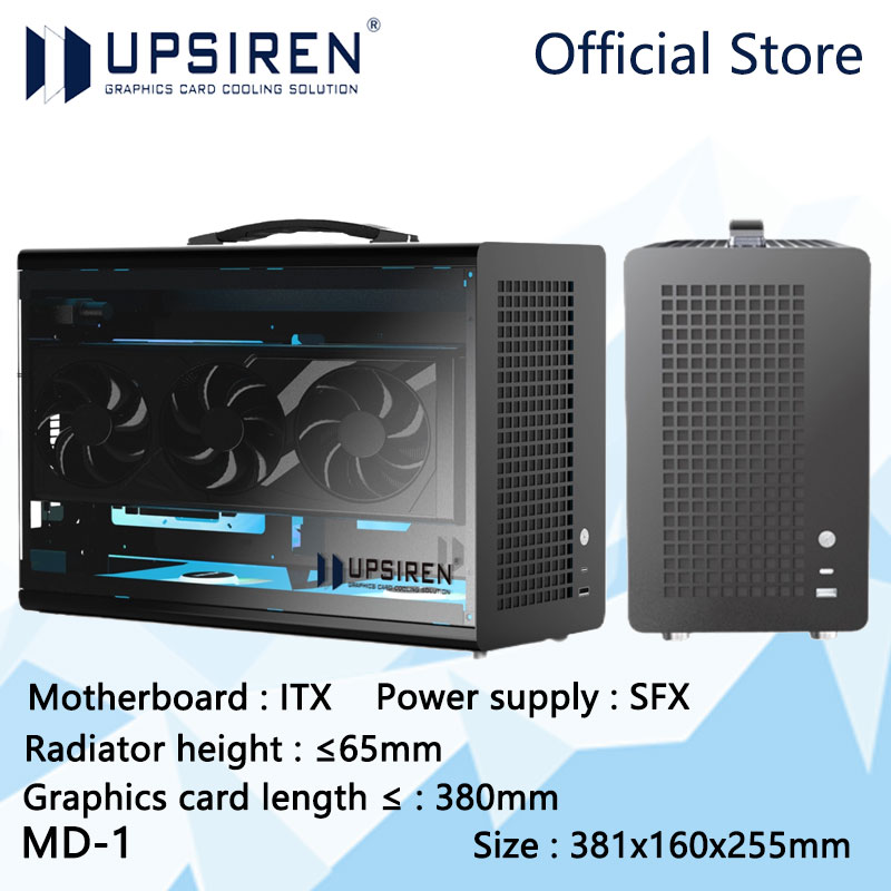 Power Tools Book - UPSIREN MD-1 ITX コンピュータケース、SFX 電源/ITX マザーボード/グラフィックスカード長さ