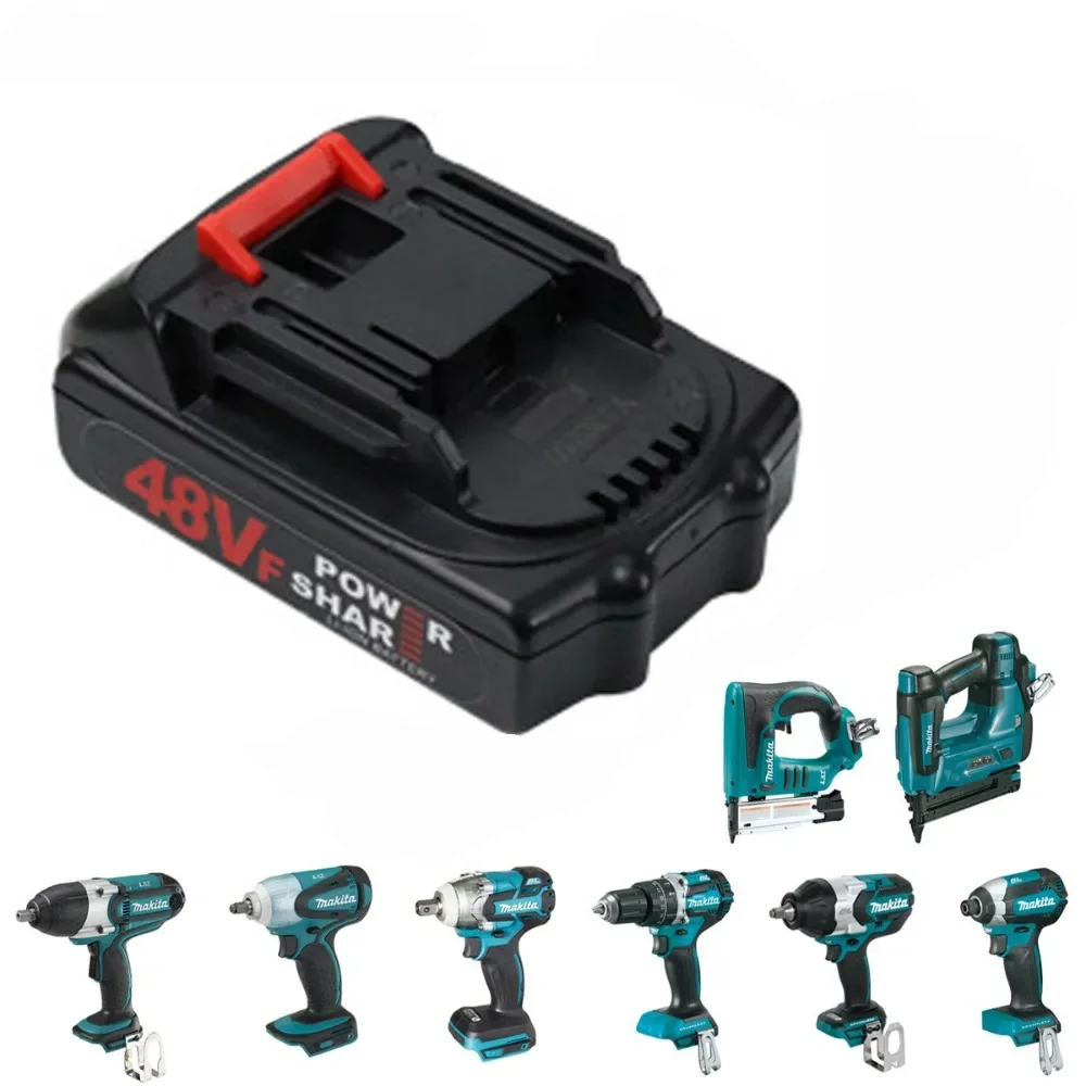 Power Tools Uk - 48V 10000mAh 充電式バッテリーリチウムイオンバッテリー高容量 EU/米国/AU/英国プラグマキタ電動工具バッテリー