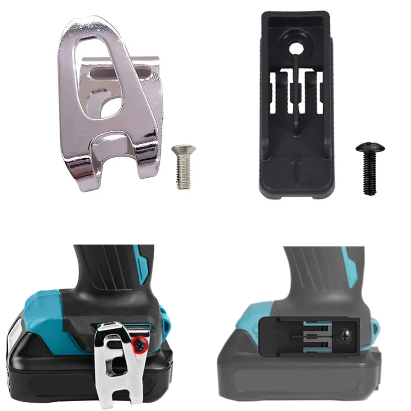 Power Tools Book - マキタ346317-0 452947-8 251314-2用スクリュー付きビットホルダーベルトフック,コードレスドリル,ペンチ,クリップフック,電動工具部品