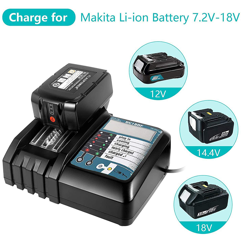 Power Tools Uk - バッテリー充電器dc18rf 3a,18v,14.4v,bl1830,rdc1830,dc18ra,ue