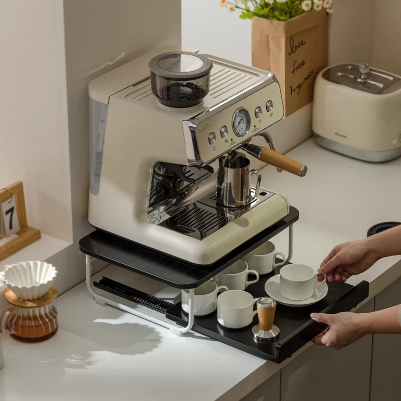 クリエイティブコーヒーマシン収納ラック木製カウンタートップカ - Power Tools Display のレビューと価格
