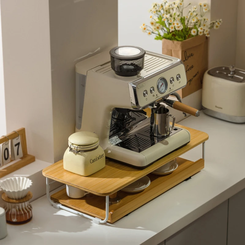 クリエイティブコーヒーマシン収納ラック木製カウンタートップカ - Power Tools Display のレビューと価格