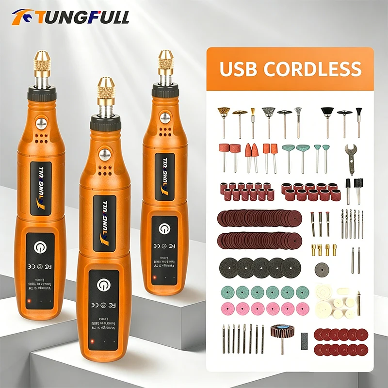 TUNGFULL ミニ電動グラインダー ワイヤレス充電式電動 - Power Tools Brand のレビューと価格