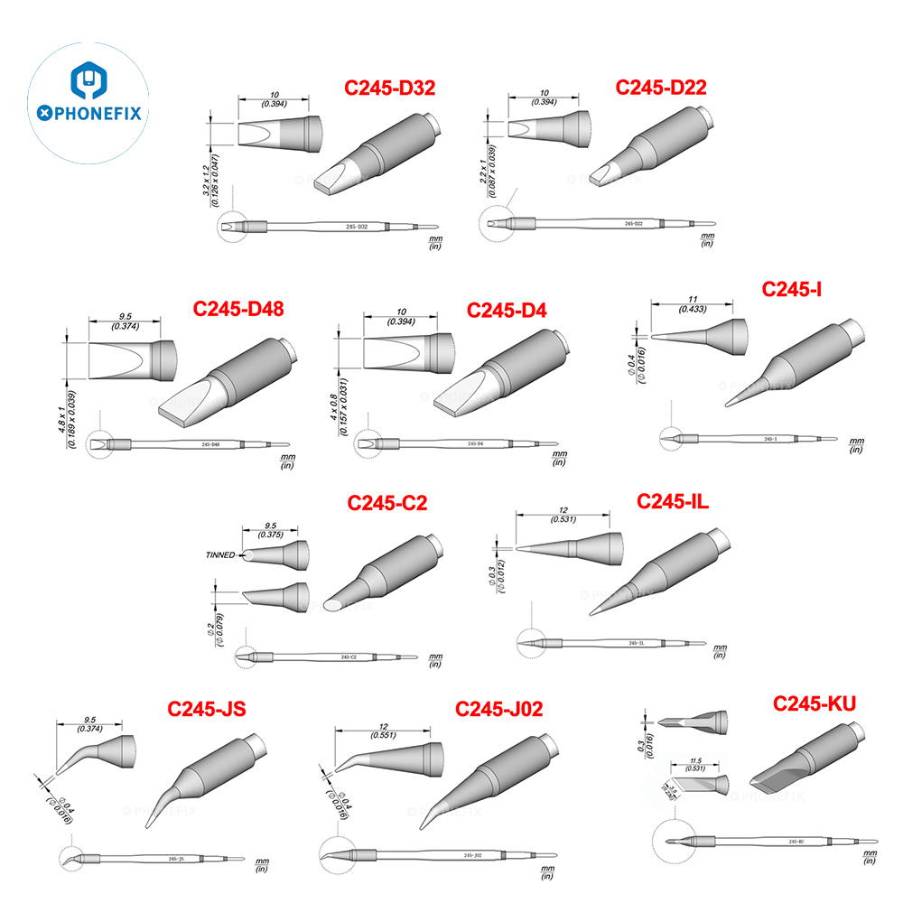 修理ステーションツール用のはんだごてのヒント、c245、c4 - Power Tools Book のレビューと価格